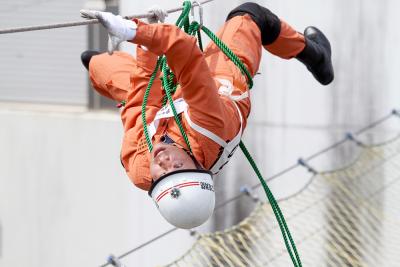 模擬訓練披露で、本番さながらの技...