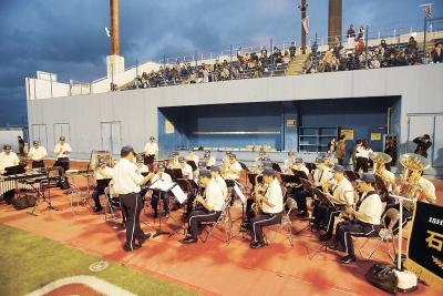 アニメソングを軽快に奏でた消防音...